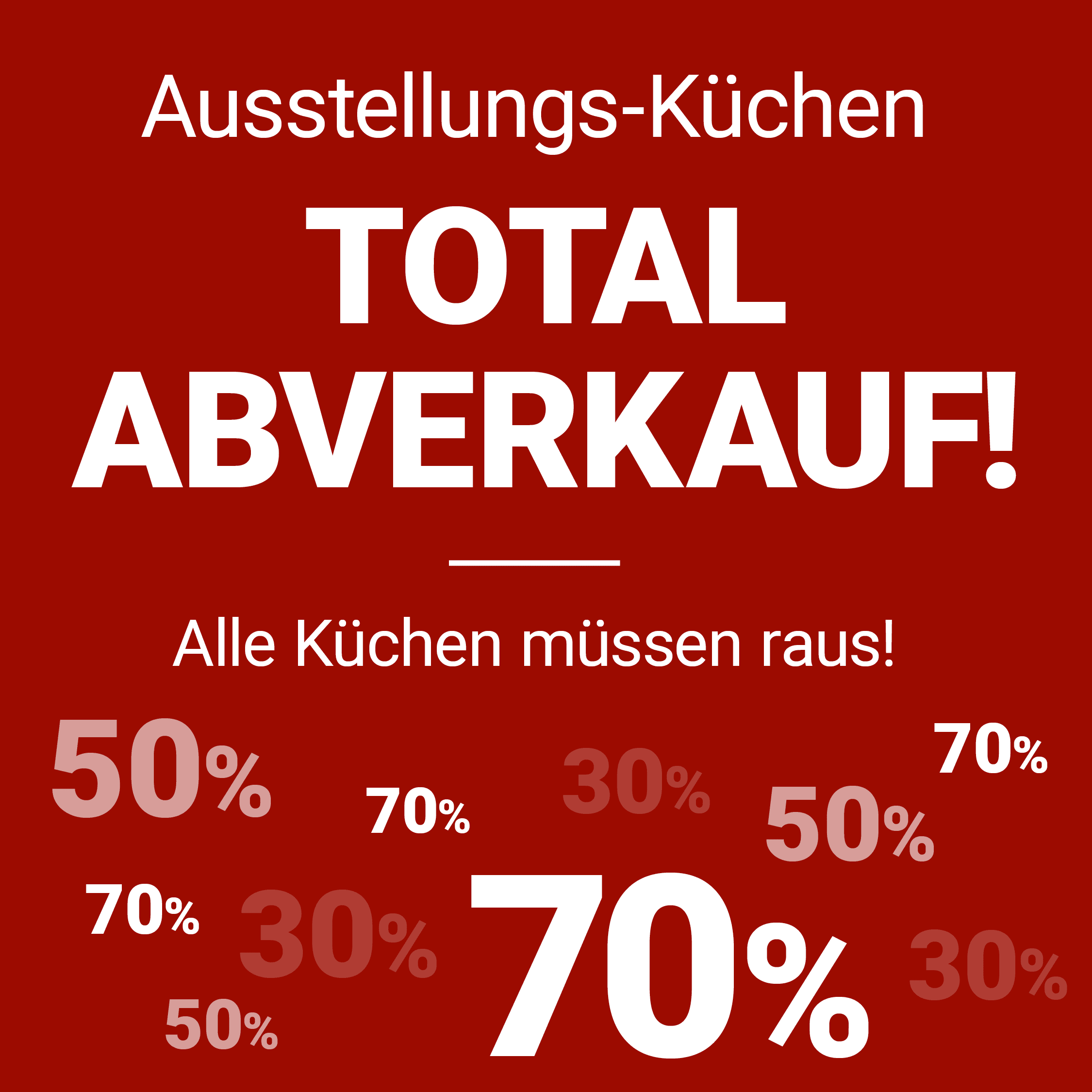 Ausstellungs-Küchen Total Abverkauf